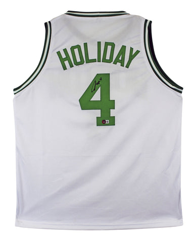 Jrue Holiday Authentic Signed White Pro Style Jersey Autographed BAS Witnessed