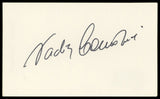 Nadia Comaneci Authentic Signed 3x5 Index Card Autographed BAS #BM56988