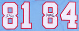 Houston Oilers Run-N-Shoot Jersey Signed by(5) Moon,White,Jeffires,Givins,Duncan