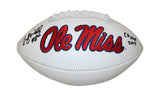 Wesley Walls Autographed Ole Miss Rebels Logo Football CHOF Beckett 34950