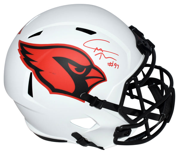 CAMERON THOMAS SIGNED ARIZONA CARDINALS LUNAR FULL SIZE SPEED HELMET BECKETT