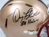 Doug Flutie Autographed Boston College Speed Mini Helmet w/Heisman-BeckettW Holo