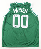 Robert Parish Signed Boston Celtics Jersey (Beckett) 4xNBA Champion Center