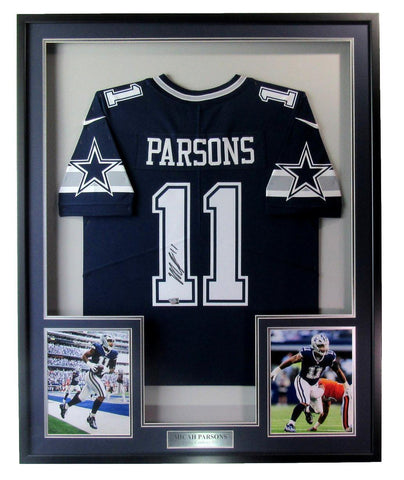 Micah Parsons Signed/Auto Dallas Cowboys Football Jersey Framed Fanatics 190101