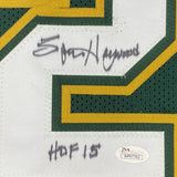 Autographed/Signed SPENCER HAYWOOD HOF 15 Seattle Green Jersey JSA COA Auto