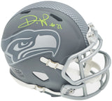 DEVON WITHERSPOON AUTOGRAPHED SEAHAWKS SLATE GRAY MINI HELMET MCS HOLO 229506