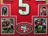 FRAMED SAN FRANCISCO 49ERS JEFF GARCIA AUTOGRAPHED SIGNED JERSEY BECKETT HOLO