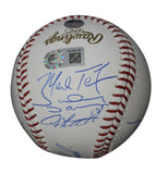 2009 New York Yankees Team Signed World Series Baseball 9 Sigs Steiner 33940