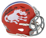 Broncos Randy Gradishar "HOF 24" Signed 1966 TB Speed Mini Helmet BAS Witnessed