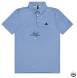 Collin Morikawa PGA Autographed Adidas Blue Polo Shirt UDA