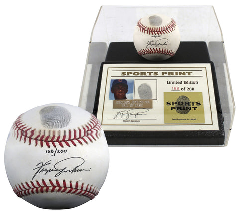 Cubs Fergie Jenkins Signed Thumbprint Baseball LE #'d/200 w/ Display Case BAS