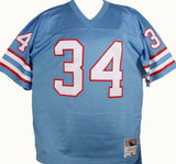 Earl Campbell Autographed Oilers Mitchell & Ness Jersey w/HOF-JSA W