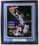 Luka Doncic Signed Framed 16x20 Dallas Mavericks Reverse Photo Panini