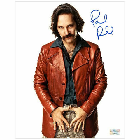 Paul Rudd Autographed Anchorman The Legend of Ron Burgundy Brian 8x10 Photo