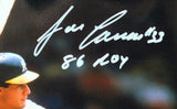 Jose Canseco Autographed Oakland 8x10 Swinging Photo W/ 86 ROY- JSA W *White