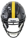 Steelers Jerome Bettis "HOF 15, The Bus" Signed Speed Flex Full Size Helmet BAS