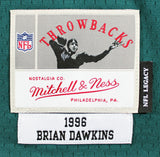 Eagles Brian Dawkins "HOF 18" Signed Green Mitchell & Ness Jersey BAS Witnessed