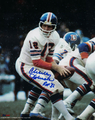 Charley Johnson Autographed/Signed Denver Broncos 8x10 Photo 11831