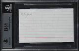 Hulk Hogan WWE Authentic Signed 3x5 Index Card Autographed BAS Slabbed