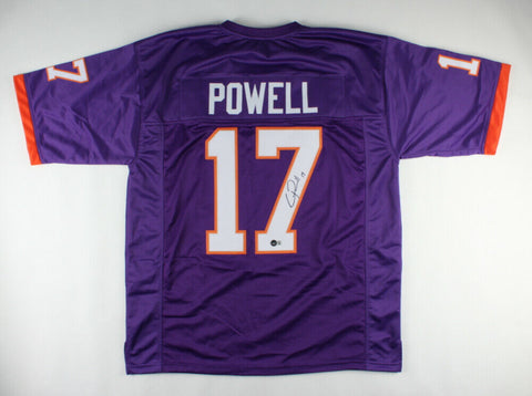 Cornell Powell Signed Clemson Tiger Jersey (Beckett COA) Chiefs 2021 Draft Pk WR