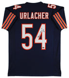 Brian Urlacher "HOF 18" Authentic Signed Navy Blue Pro Style Jersey BAS Witness