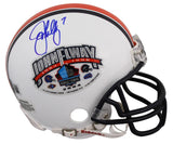 Broncos John Elway Signed VSR4 Hall Of Fame Logo Mini Helmet BAS #BR84246