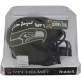 Steve Largent Autographed Seattle Seahawks 22 STS Mini Helmet Beckett 48122