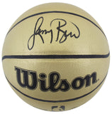 Celtics Larry Bird Auth Signed Wilson Gold Edition Basketball w/ Case BAS Wit