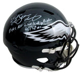 LeSean McCoy Signed/Inscr Eagles Green Speed Full Size Replica Helmet PSA 193325