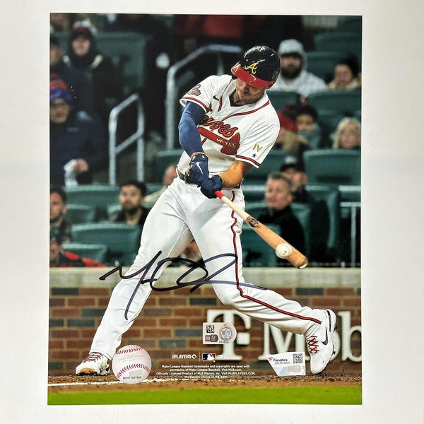 Autographed/Signed Matt Olson Atlanta Braves 8x10 Baseball Photo Fanatics COA