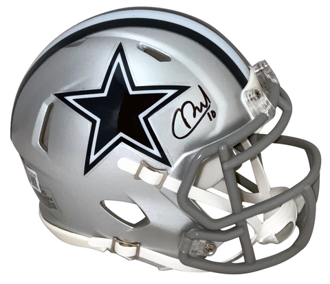 COOPER RUSH AUTOGRAPHED SIGNED DALLAS COWBOYS SPEED MINI HELMET BECKETT