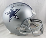 Michael Irvin Autographed F/S Silver Dallas Cowboys Helmet- JSA Witnessed Auth