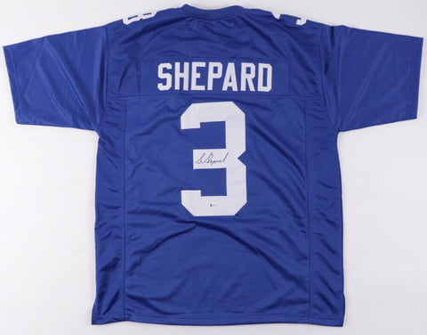 Sterling Shepard Signed Giants Jersey (Beckett Holo) New Yorks #2 Pck 2016 Draft