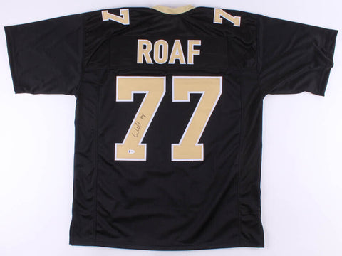 Willie Roaf Signed New Orleans Saints Black Jersey (Beckiett COA) HOF O-Lineman