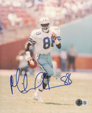 Michael Irvin Autographed 8x10 Photo Dallas Cowboys Beckett BAS QR #BM37755