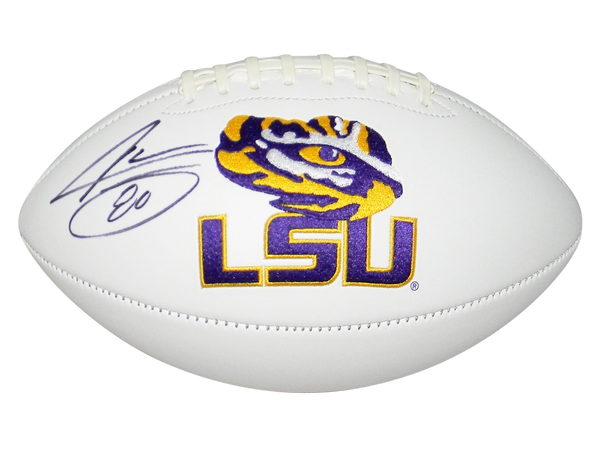 JARVIS LANDRY AUTOGRAPHED SIGNED LSU TIGERS WHITE LOGO FOOTBALL JSA