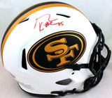 George Kittle Signed F/S 49ers Lunar Speed Authentic Helmet- Beckett W Holo *Red