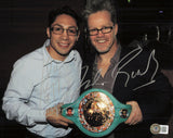 Israel Vazquez & Freddie Roach Autographed 8x10 Photo Beckett BAS QR #BH29192