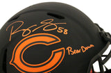 Roquan Smith Signed Chicago Bears Authentic Eclipse Helmet Bear Down BAS 28133