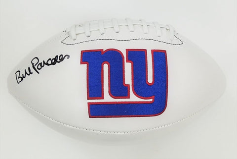 Bill Parcells Autographed New York Giants Wilson Logo Football Beckett Witnessed