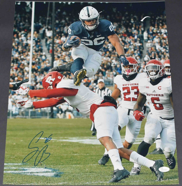 SAQUON BARKLEY AUTOGRAPHED PENN STATE NITTANY LIONS 16x20 PHOTO JSA