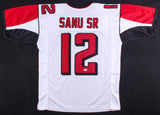 Mohamed Sanu Signed Falcons White Jersey (JSA COA) Atlanta All Pro Wide Receiver