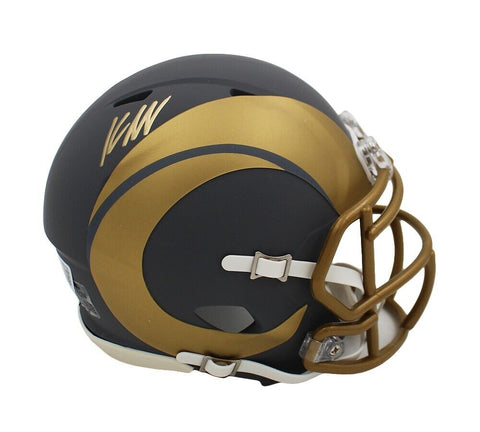 Kyren Williams Signed Los Angeles Rams Speed Slate NFL Mini Helmet