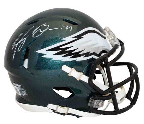 SYDNEY BROWN SIGNED AUTOGRAPHED PHILADELPHIA EAGLES SPEED MINI HELMET BECKETT