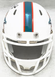 DE'VON ACHANE AUTOGRAPHED DOLPHINS WHITE MINI HELMET BECKETT WITNESS 221545