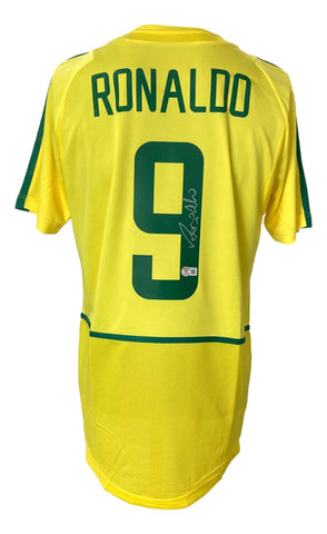 Ronaldo Signed Brazil Nike Soccer Jersey BAS