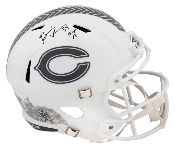 Brian Urlacher Signed Bears 2024 SALUTE Riddell F/S Rep Helmet w/HOF - (SS COA)