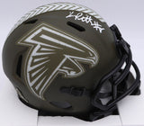 Kyle Pitts Autographed Falcons Salute to Service Mini Helmet Beckett 1W528548