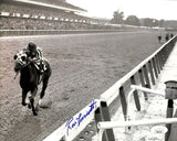 Ron Turcotte Signed 8x10 1973 Belmont Stakes Horse Racing Photo JSA