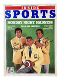 Don Meredith Frank Gifford Signed 1980 Inside Sports Magazine BAS AC40946